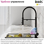 Смеситель для кухни IDDIS Ace ACEBLFFi05 черный матовый