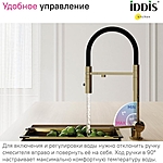 Смеситель для кухни IDDIS Ace ACEMGFFi05 матовое золото