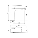 Смеситель для раковины IDDIS Sign SIGSB00i01 глянцевый хром