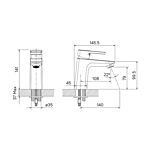 Смеситель для раковины IDDIS Bild BILBL00i01 черный матовый