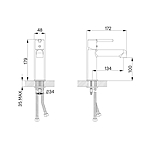 Смеситель для раковины IDDIS Aiger AIGBL00i01 черный матовый