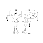 Смеситель для раковины IDDIS Acros ACRSB00i01 глянцевый хром