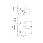 Смеситель для ванны IDDIS Acros ACRSB02i02WA глянцевый хром