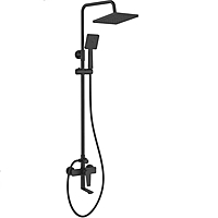Душевая система Tokito Rain TOK-RAI-1014BL с изливом черный