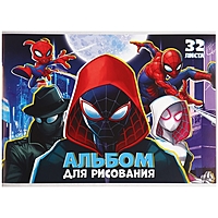 Альбом для рисования на скрепке, А4, 32 листа, Человек-паук