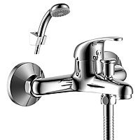 Смеситель для ванны Rossinka Y35-31 короткий излив хром