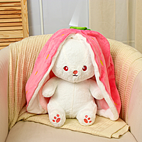 Мягкая игрушка "Зайка-клубника", 60 см