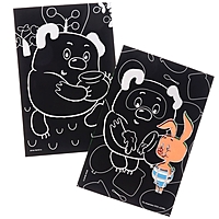 Гравюра "Винни-Пух" с цветным эффектом, набор 2 шт, стека