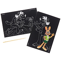 Гравюра "Ну, погоди!" с цветным эффектом, набор 2 шт, стека