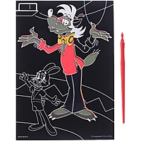 Гравюра "Ну, погоди!" с цветным эффектом, стека