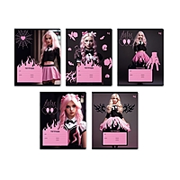 Тетрадь 12л кл Сutie, обл мел карт, блестки, 5В МИКС