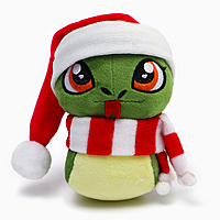 POMPOSHKI мягкая игрушка Змея НГ (шарф,шапка)