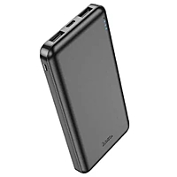 Внешний аккумулятор Hoco J100, 10000 мАч, 2 USB, 2 А, дисплей, чёрный