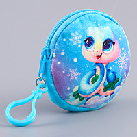 Кошелёк детский "Змейка",  плюшевый, цвет МИКС