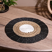 Коврик плетёный круглый 35 см