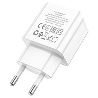 Сетевое зарядное устройство Hoco C98A, 1 USB, 18 Вт, QC, белое