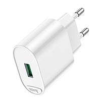 Сетевое зарядное устройство Hoco C109A, 1 USB, 18 Вт, QC, белое