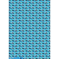 Бумага глянцевая, Синий трактор, 70х100см