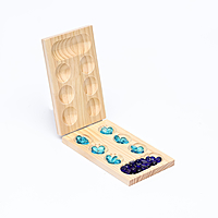 Настольная игра "Калах" "Манкала"  48 камешков