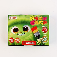 Гуашь 12 цветов по 10 мл, Буки Бяки