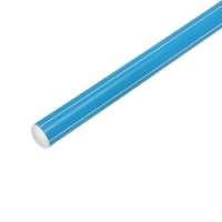 Палка гимнастическая 80 см, цвет: голубой