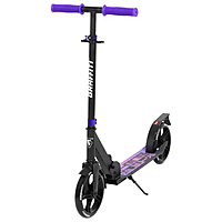 Самокат городской GRAFFITI City 200, складной, алюминиевый, колеса PU 200 мм, ABEC 7 Carbon