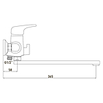 Смеситель для ванны GROSS AQUA Optima 7518511С-35F