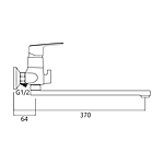 Смеситель для ванны GROSS AQUA Flat 7250520C-35F