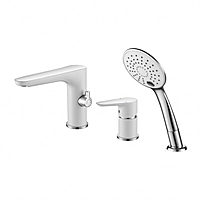 Смеситель для ванны GROSS AQUA Space White Chrome 1209288СW