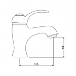 Смеситель для раковины GROSS AQUA Provance 6536586С хром