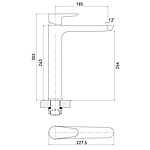 Смеситель для раковины GROSS AQUA Space 65155288С хром