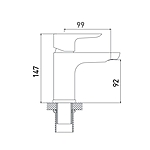 Смеситель для раковины GROSS AQUA Space 6515288С хром