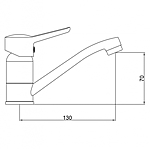 Смеситель для раковины GROSS AQUA Alfa 3210313C-G0109