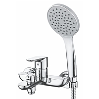 Смеситель для ванны GROSS AQUA Space 2515288С короткий излив