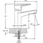 Смеситель для раковины Haiba HB10506 хром