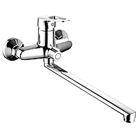 Смеситель для ванны Edeny E6928 длинный излив хром