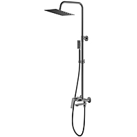 Душевая система Haiba HB24533-3 с изливом пепельный