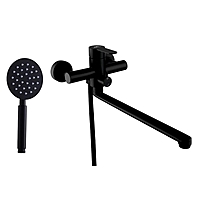 Смеситель для ванны Fashun A52201-7 длинный излив черный