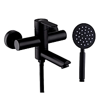 Смеситель для ванны Fashun A53001-7 короткий излив черный