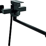 Смеситель для ванны Fashun A52202-7 длинный излив черный