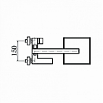 Душевая система Fashun A52417 с изливом сатин