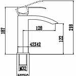 Смеситель для раковины Fmark FS8601H черный