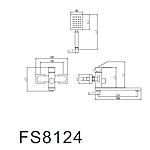 Смеситель для ванны Fmark FS8124 с лейкой сатин