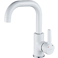 Смеситель для раковины Ledeme L1099W белый