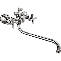 Смеситель для ванны Ledeme L2322 длинный излив