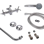 Смеситель для ванны Ledeme L2322 длинный излив