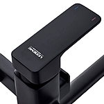 Смеситель для ванны Ledeme L2280B длинным изливом черный