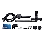 Смеситель для ванны Ledeme L2280B длинным изливом черный