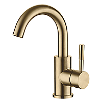 Смеситель для раковины Ledeme L1098Y-3 золотой сатин