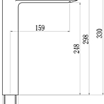 Смеситель для раковины Savol S-601811GH высокий черный